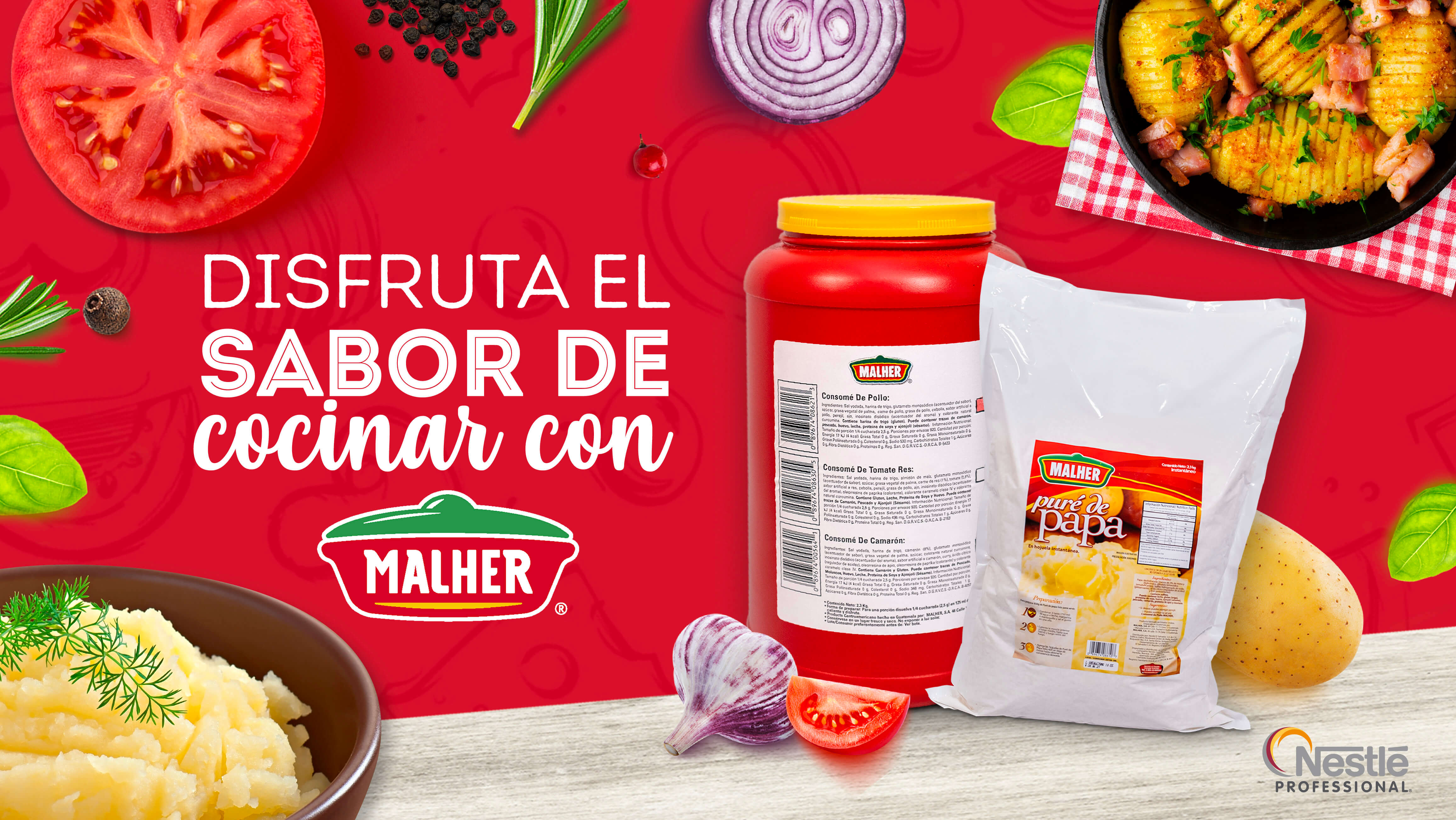 MALHER® Consomé de Pollo 6x2.3kg MALHER® Nestlé Professional
